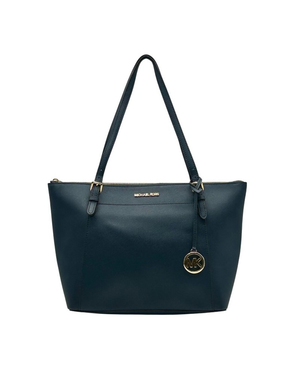 Michael Kors Navy Blue Saffiano Leather Shoulder Bag